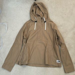 north face shipler anorak - “kelp tan” color - size L - brand new